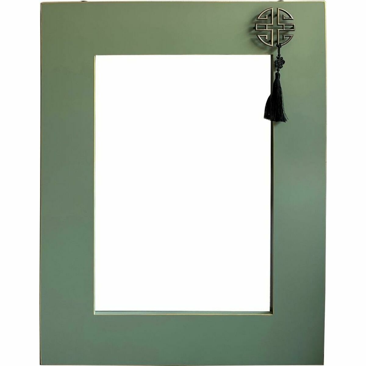Miroir mural DKD Home Decor Rouge Vert Doré Oriental 70 x 2 x 90,5 cm