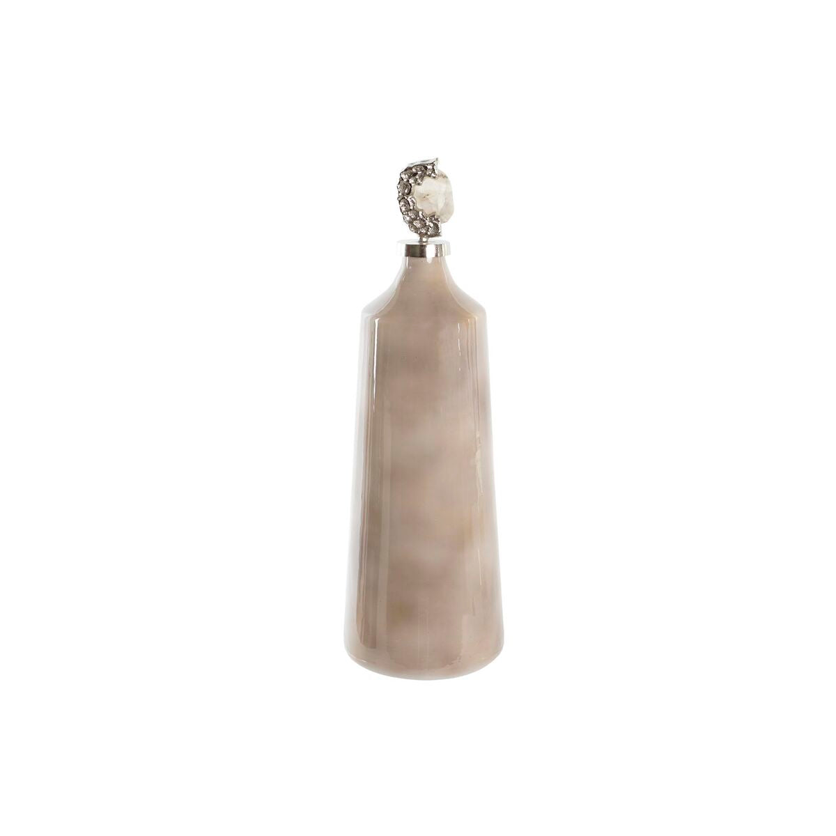 Vase DKD Home Decor Verre Rose Pierre (19 x 19 x 59 cm)