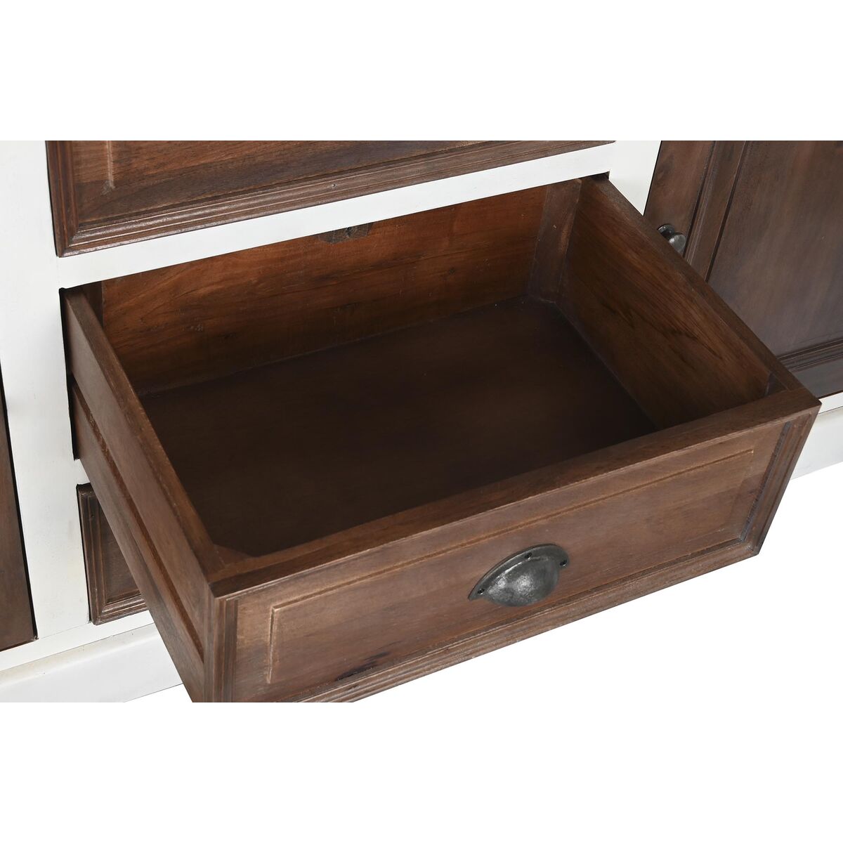 Buffet DKD Home Decor Blanc Brun foncé Bois de manguier 180 x 46 x 83 cm