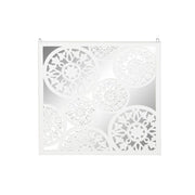 Décoration murale DKD Home Decor Miroir Blanc Bois MDF (90 x 1,5 x 90 cm)