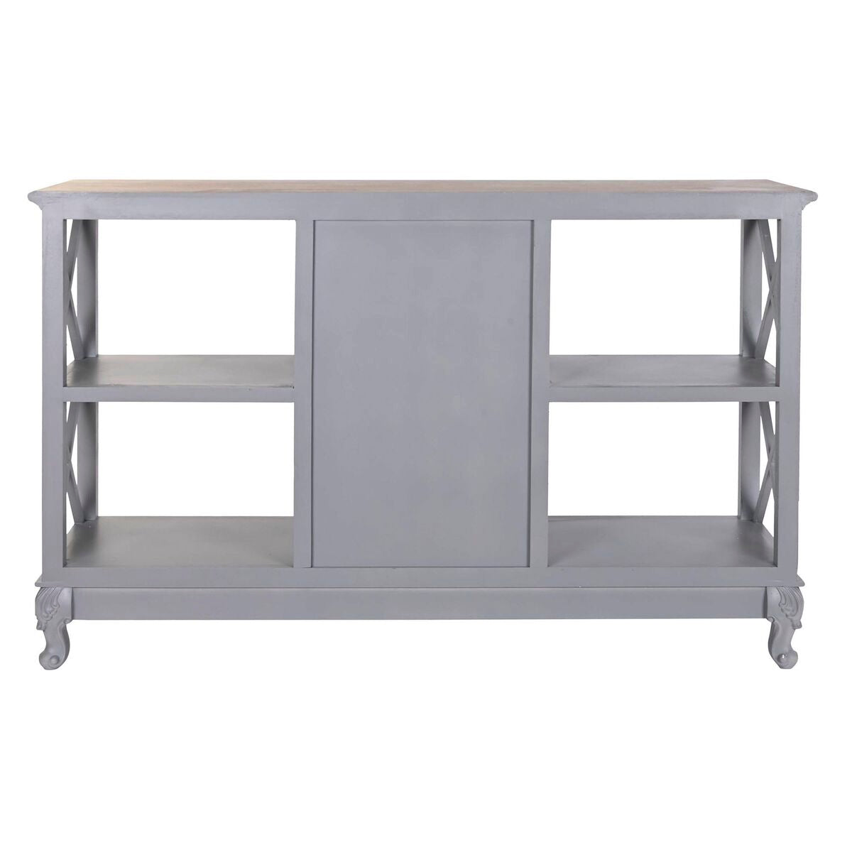 Buffet DKD Home Decor Gris Naturel Bois de paulownia Bois MDF 132 x 40 x 84.5 cm 132 x 40 x 84,5 cm