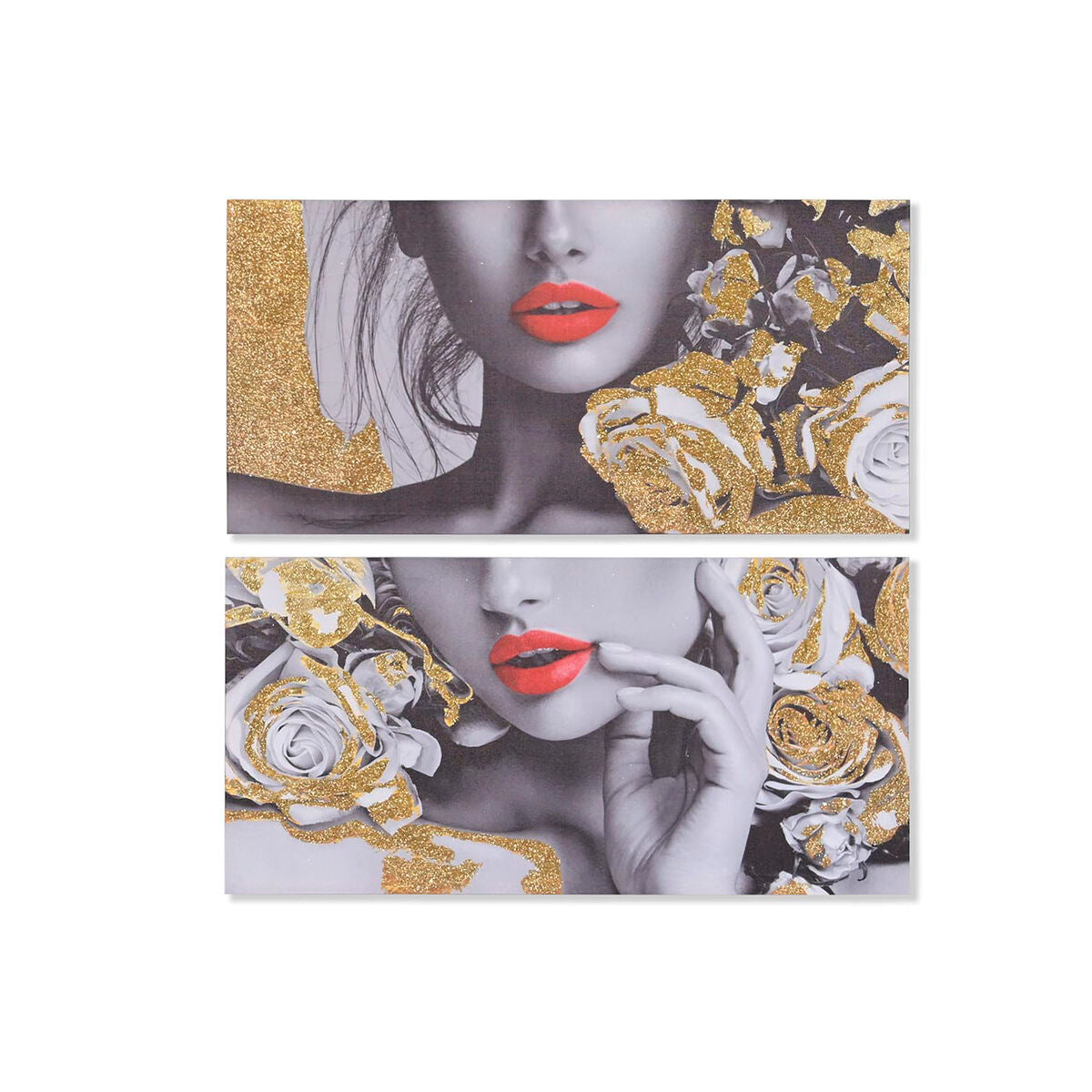 Toile DKD Home Decor Toile Bois MDF 80 x 2 x 40 cm