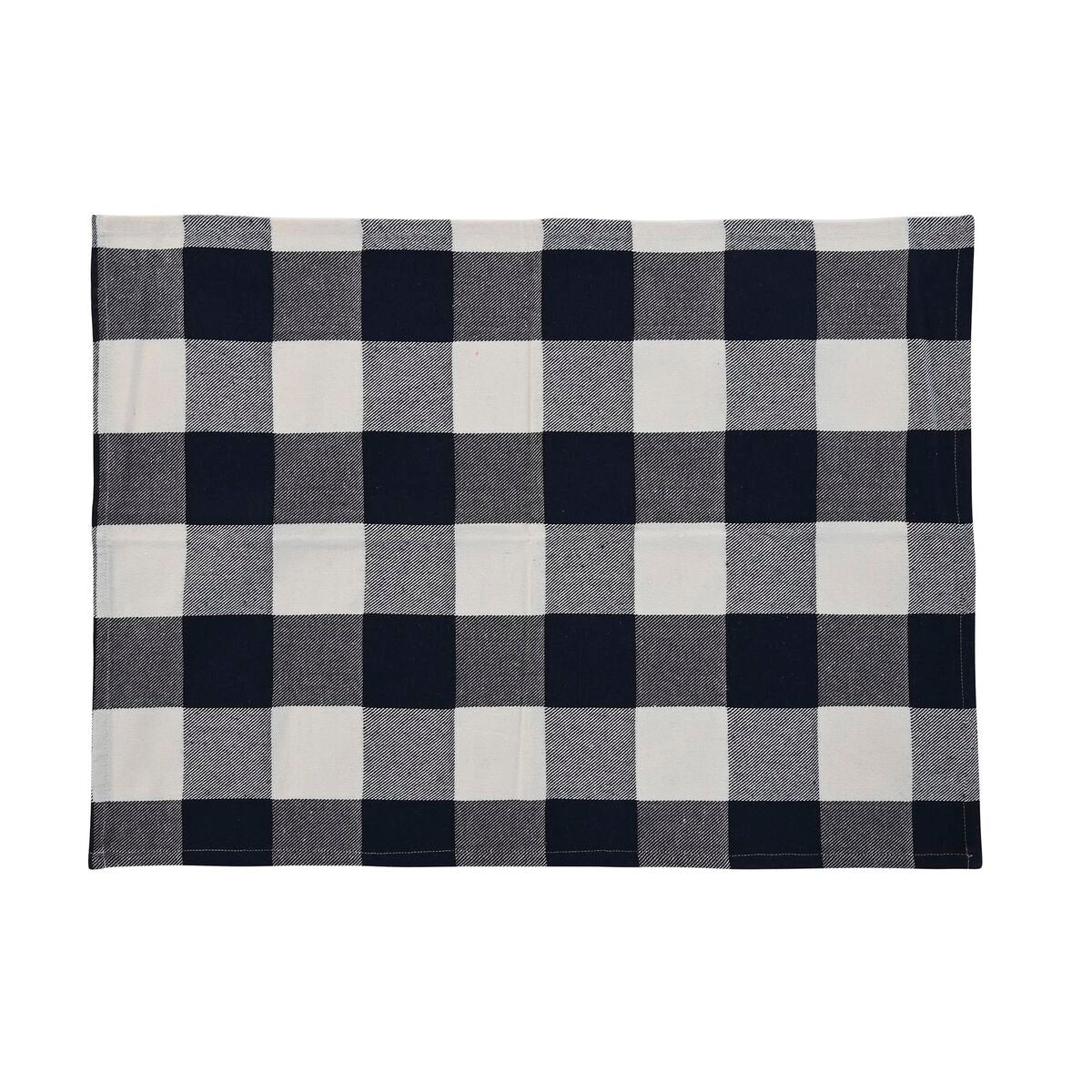 Tablier avec Poche DKD Home Decor 70 x 1 x 85 cm Bleu Coton Blanc