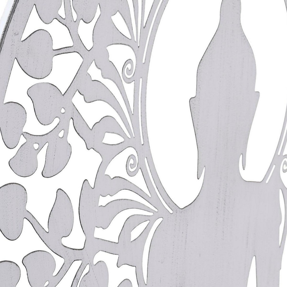 Décoration murale DKD Home Decor Métal Buda (2 Unités) (60 x 1 x 60 cm)