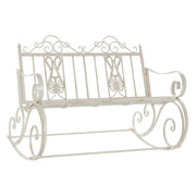 Fauteuil à Bascule DKD Home Decor Métal Aluminium Blanc (118 x 90 x 92 cm)