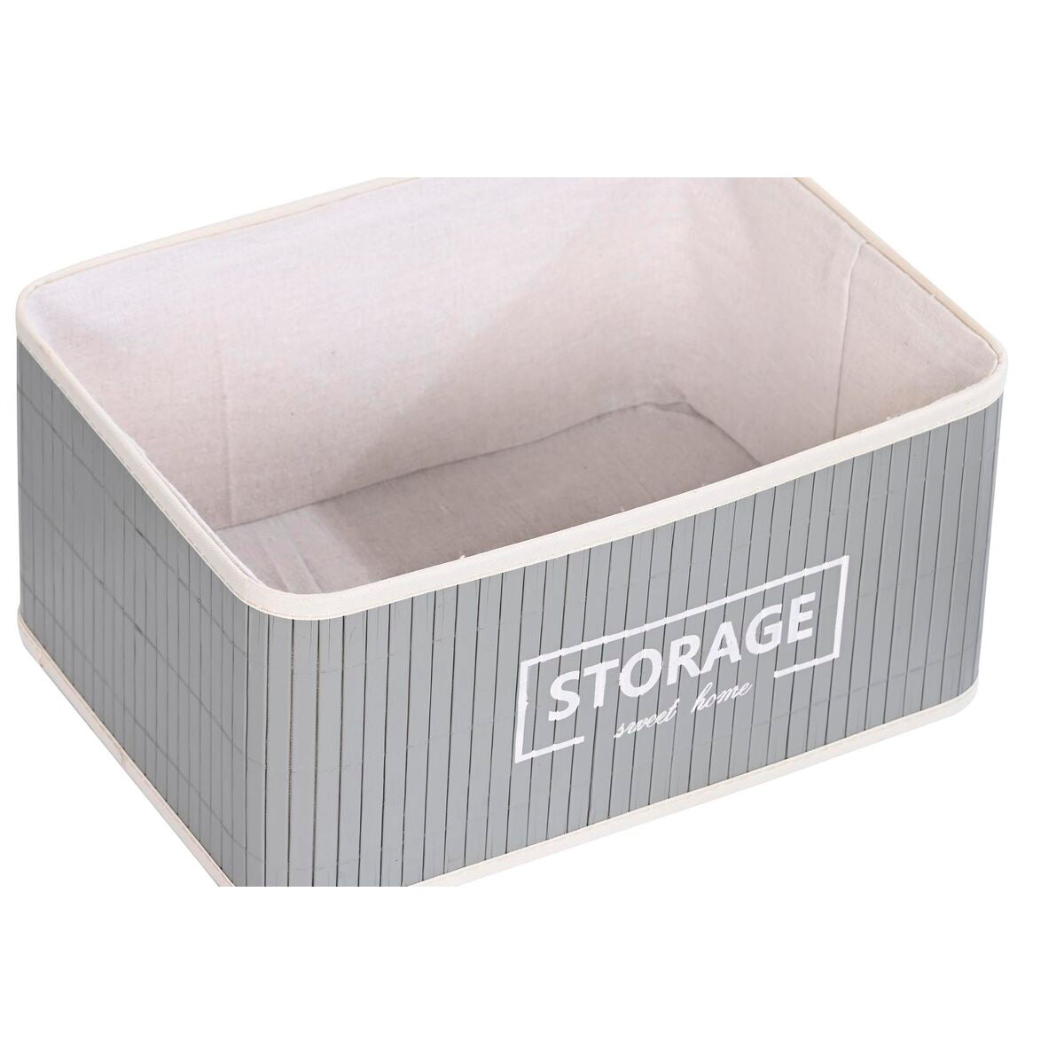 Lot de paniers DKD Home Decor Gris foncé Bambou 40 x 30 x 46 cm 5 Pièces