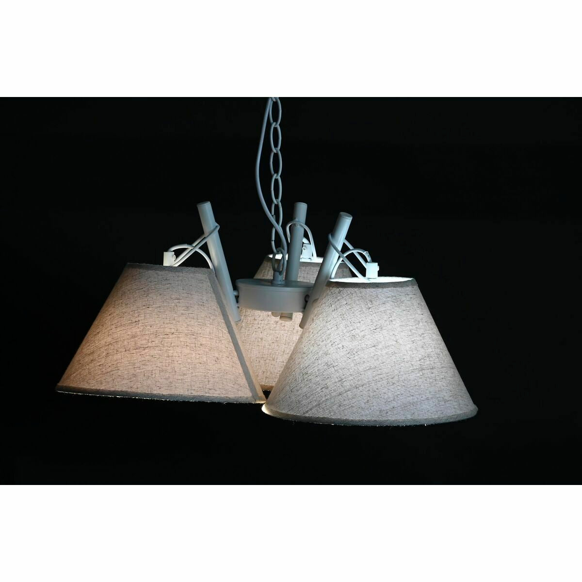 Suspension DKD Home Decor 50 x 46 x 30 cm Doré Métal Blanc 50 W (2 Unités)