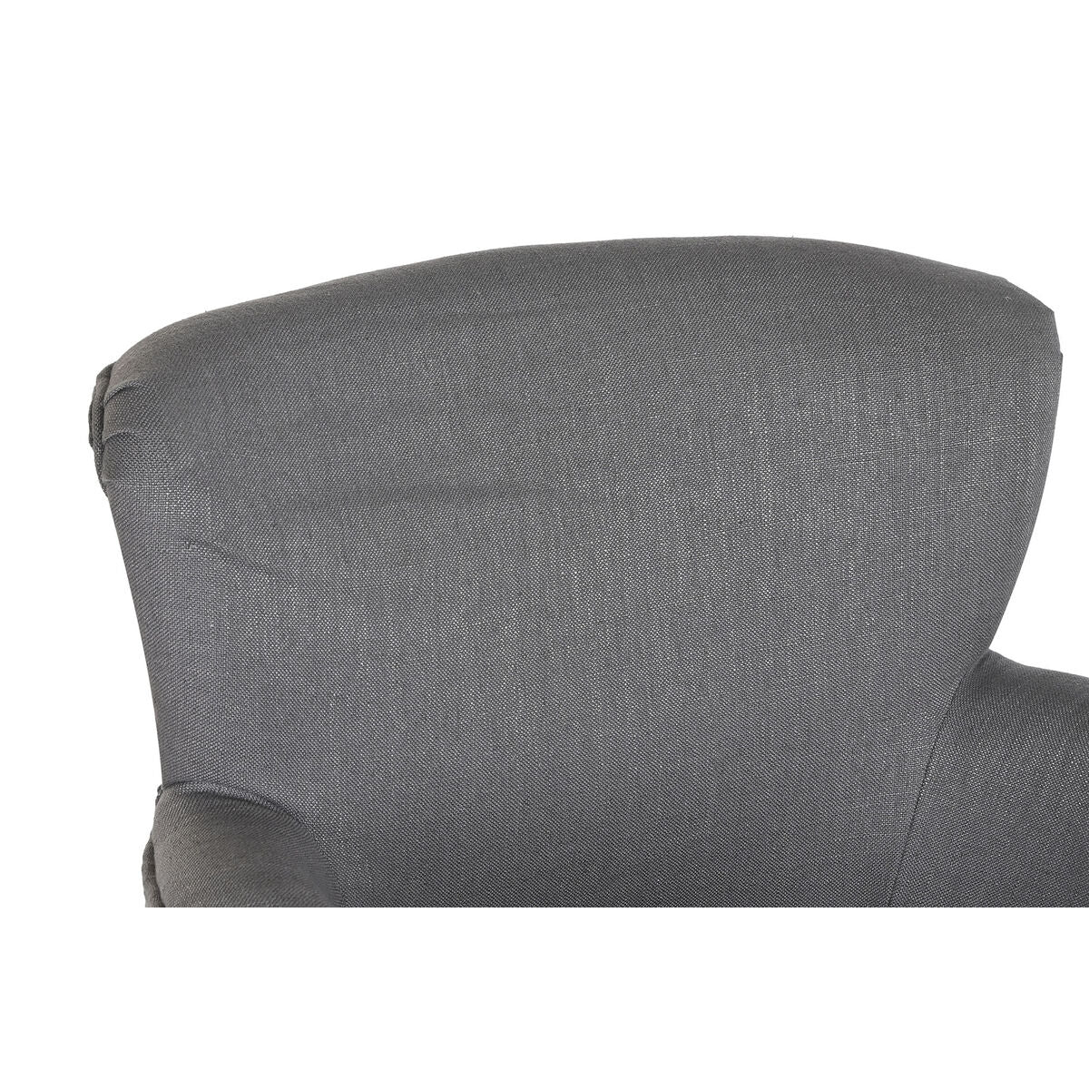 Fauteuil DKD Home Decor Sapin Polyester Gris foncé (66 x 70 x 88 cm)