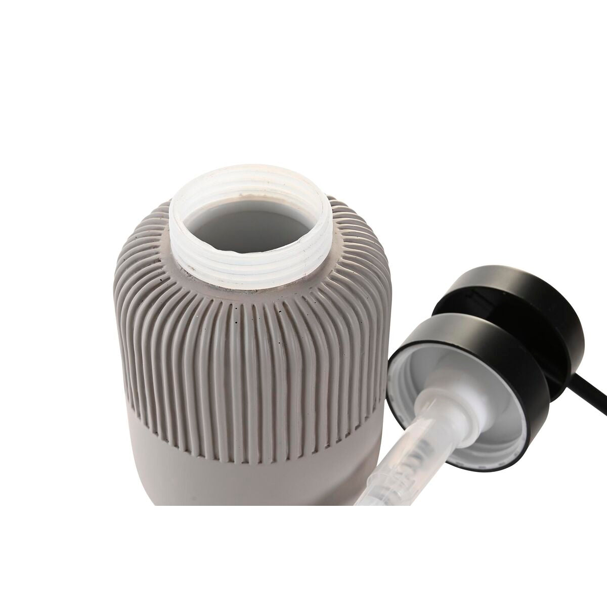 Distributeur de Savon DKD Home Decor 7 x 7 x 15 cm Gris Ciment polypropylène