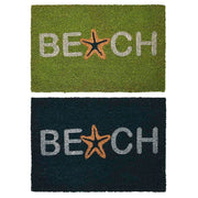 Paillasson DKD Home Decor Bleu Turquoise Caoutchouc (60 x 40 x 1,5 cm) (2 Unités)