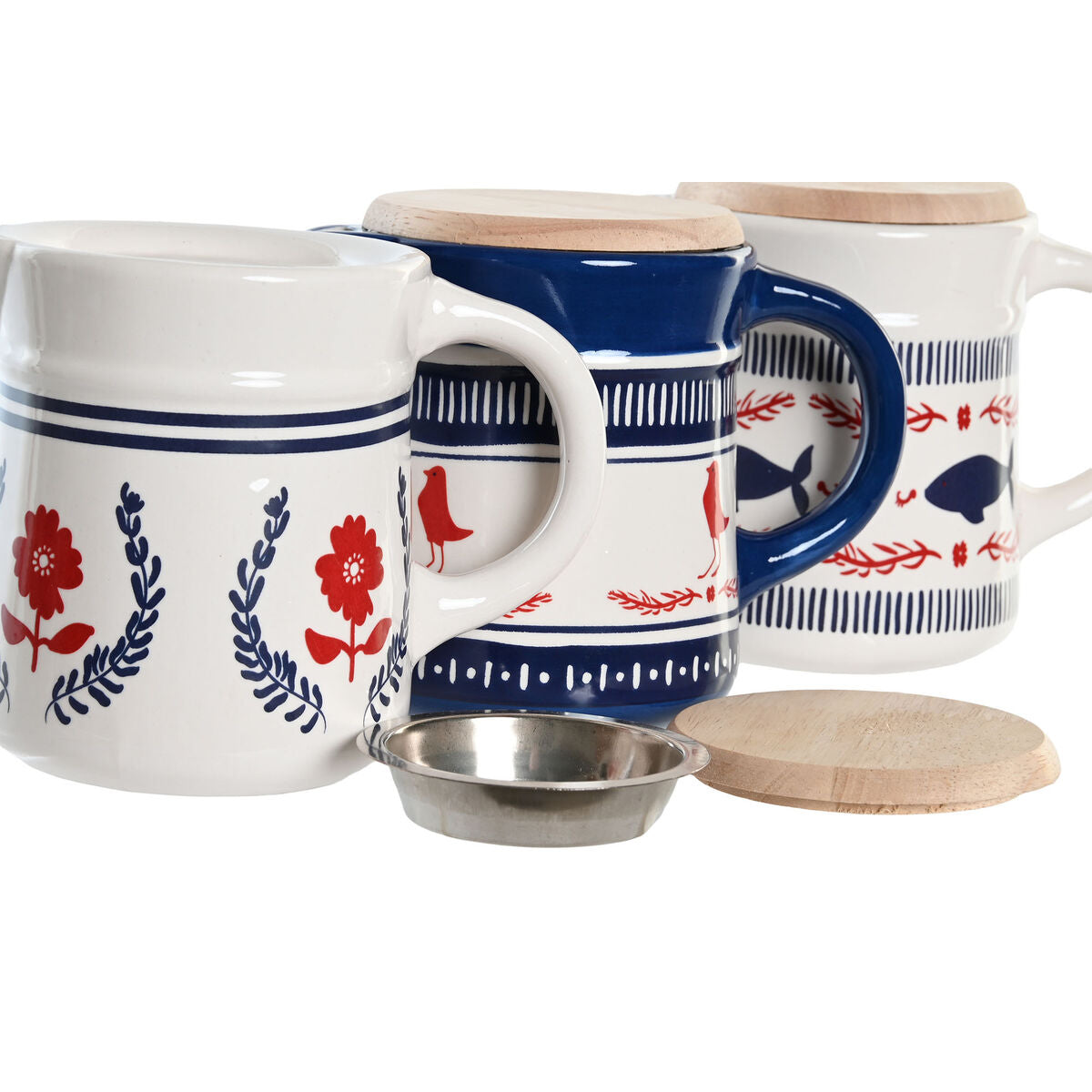 Lèchefrite pour la viande ou le poisson DKD Home Decor 16 x 11 x 13 cm (3 Unités)