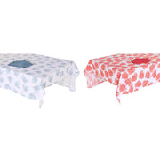 Nappe et serviettes de table DKD Home Decor 150 x 150 x 0,5 cm Bleu Fuchsia (2 Unités)