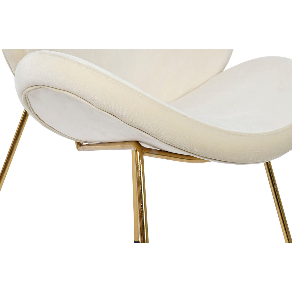 Chaise DKD Home Decor Or Beige Doré 63 x 57 x 73 cm