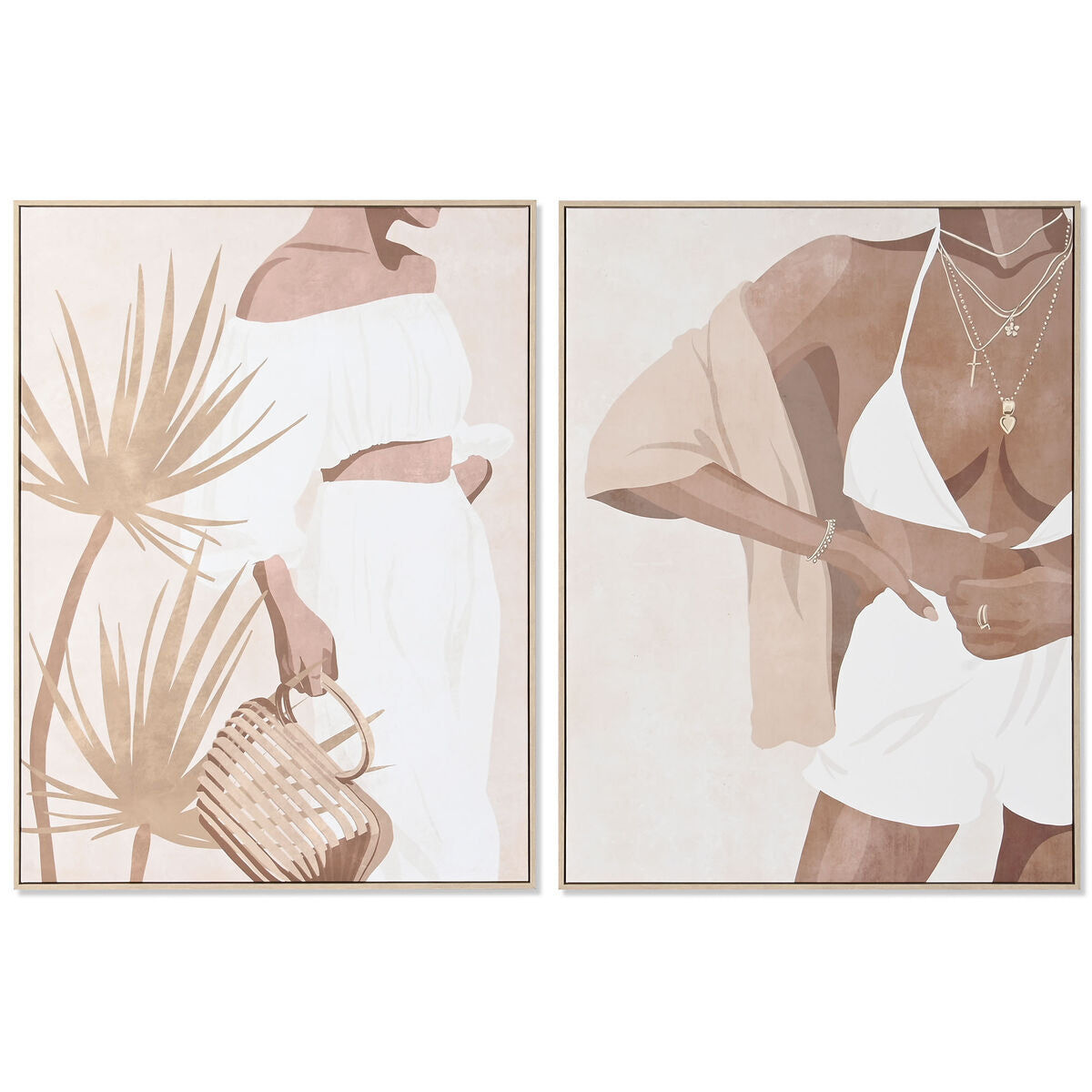 Toile DKD Home Decor polystyrène Toile 90 x 4 x 120 cm