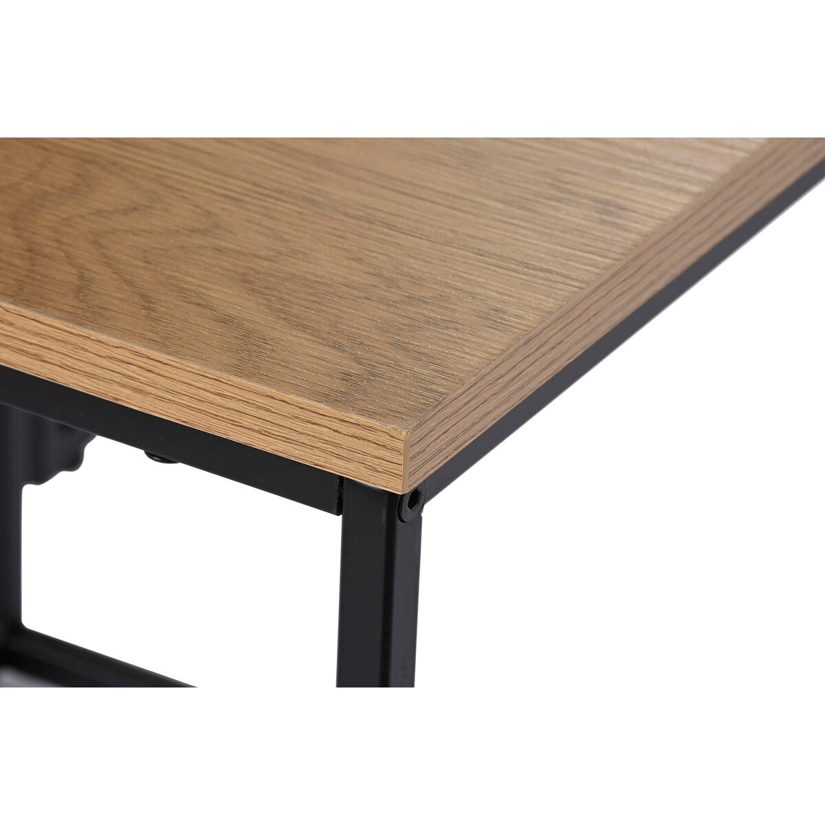 Jeu de 3 tables DKD Home Decor Noir Métal 45 x 45 x 45 cm Bois MDF