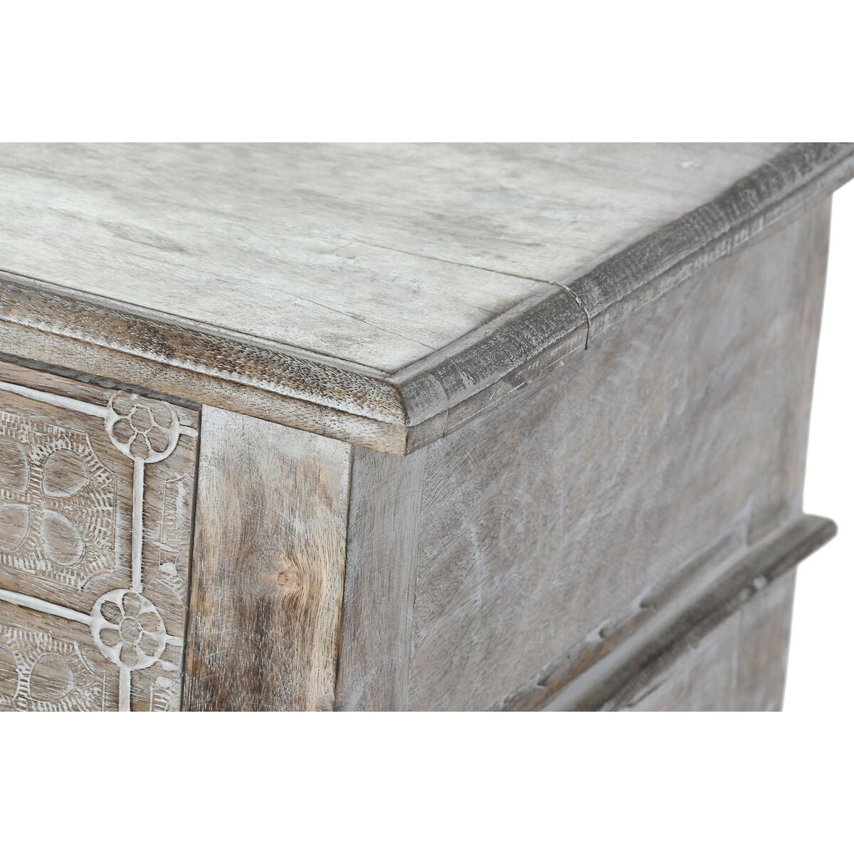 Meuble d'Entrée avec 2 Tiroirs DKD Home Decor Blanc Marron 91 x 42 x 81 cm