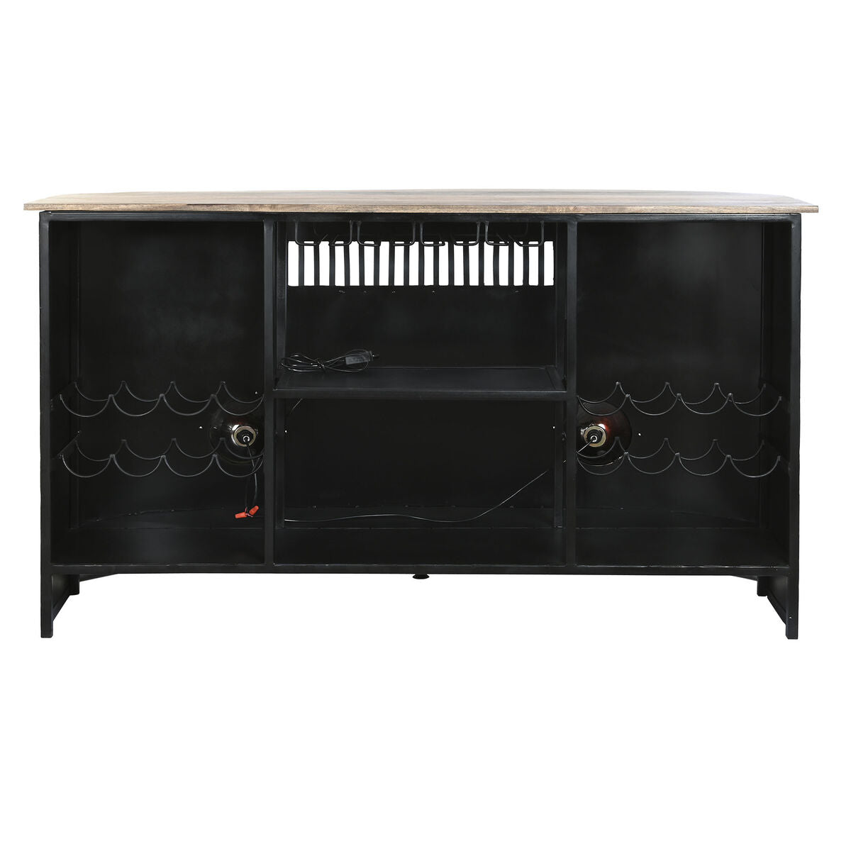 Meuble bar DKD Home Decor Blanc Marron Noir 157 x 52 x 90 cm BAR