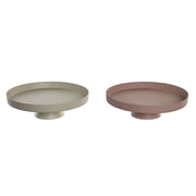 Centre de Table DKD Home Decor Beige Rose Fer 31 x 31 x 9 cm (2 Unités)
