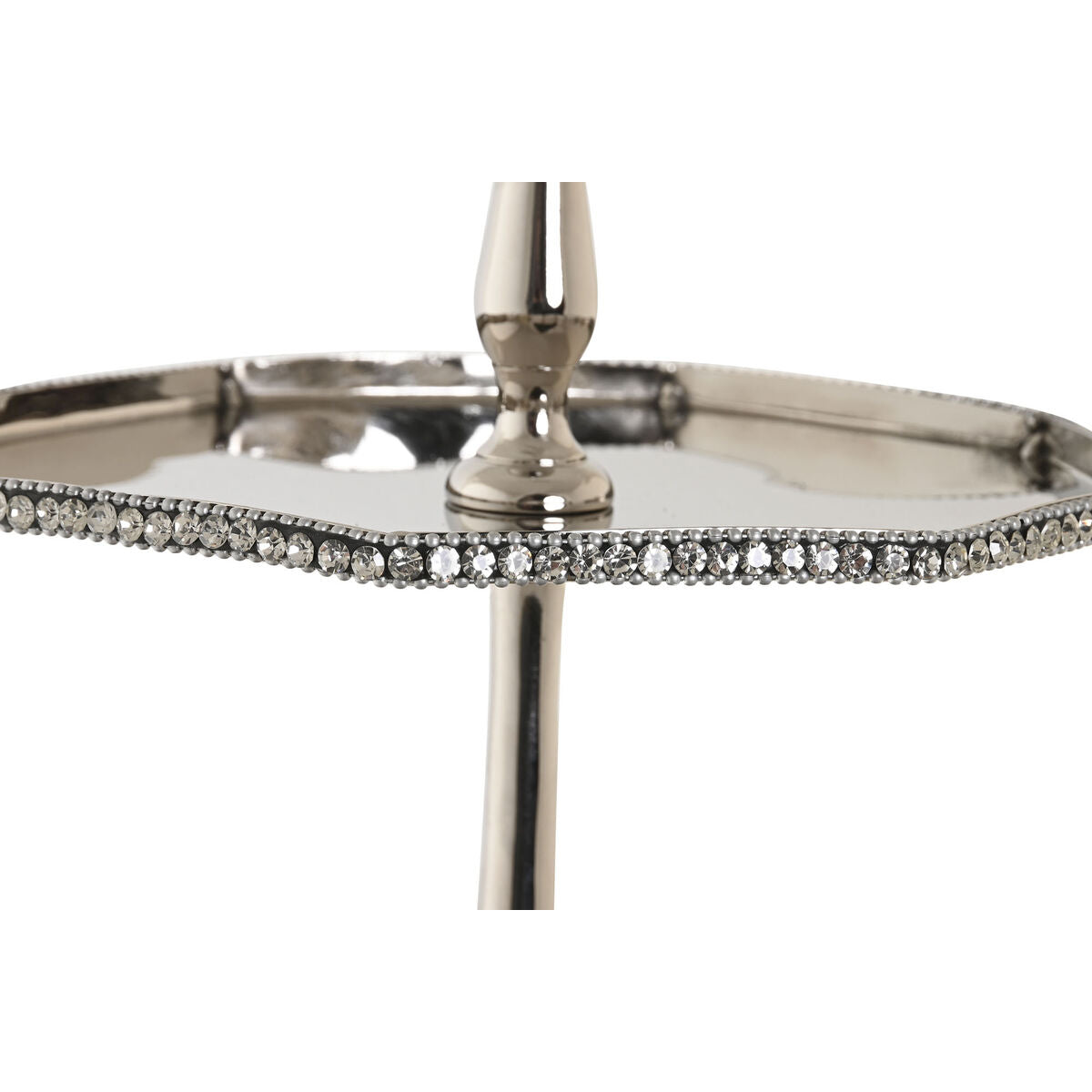 Centre de Table DKD Home Decor Argenté Aluminium 28 x 28 x 47 cm