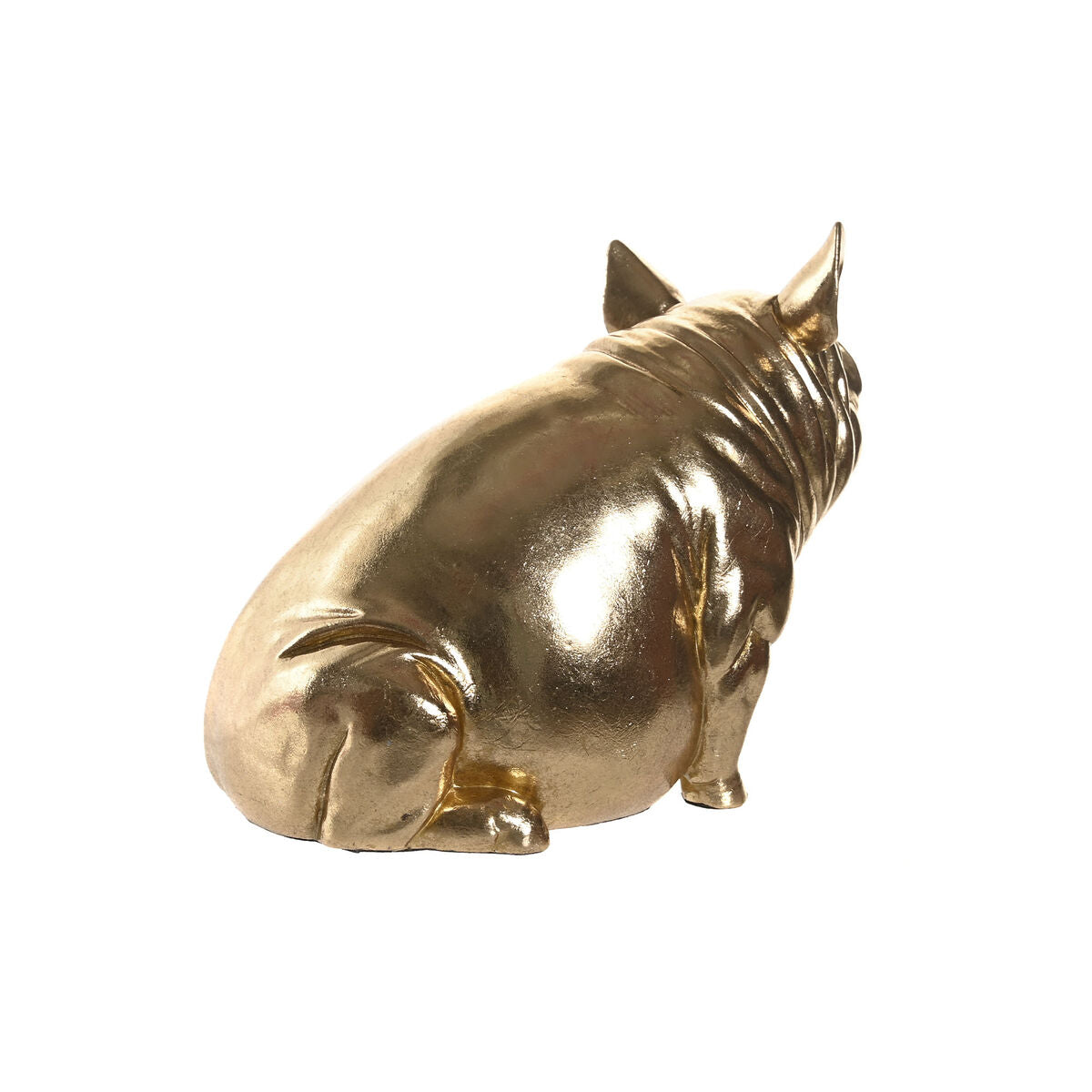 Figurine Décorative DKD Home Decor Cuivre Doré Cochon 18,5 x 10,5 x 14 cm (2 Unités)