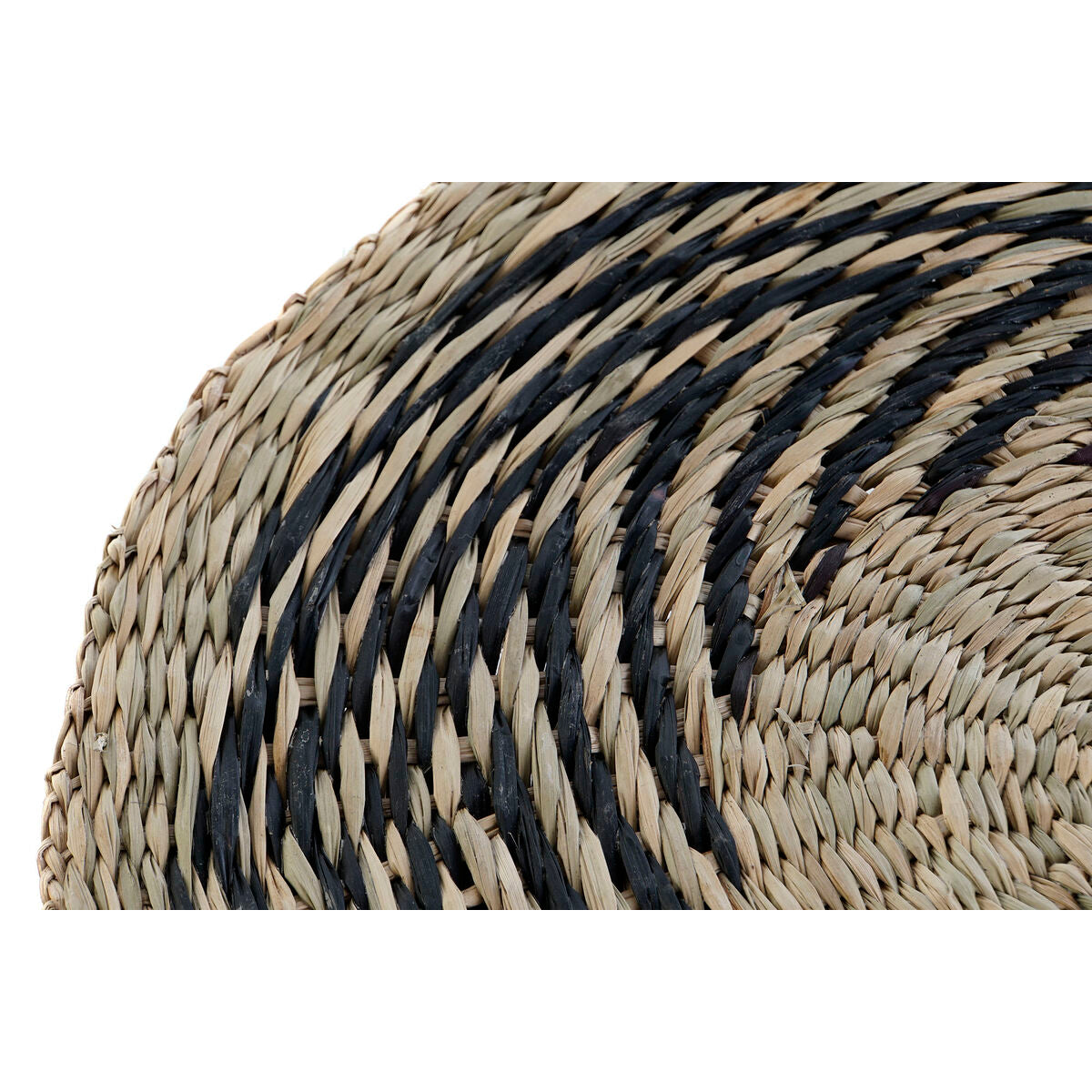 Dessous de plat DKD Home Decor Noir Naturel 38 x 38 x 1 cm