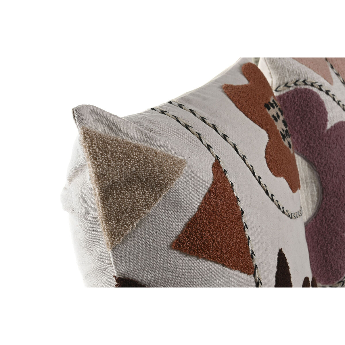 Coussin DKD Home Decor Blanc Rose 45 x 15 x 45 cm (2 Unités)