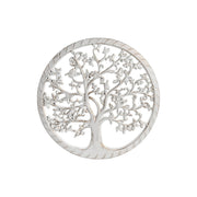 Décoration murale DKD Home Decor Blanc Doré Argenté 40 x 1,5 x 40 cm