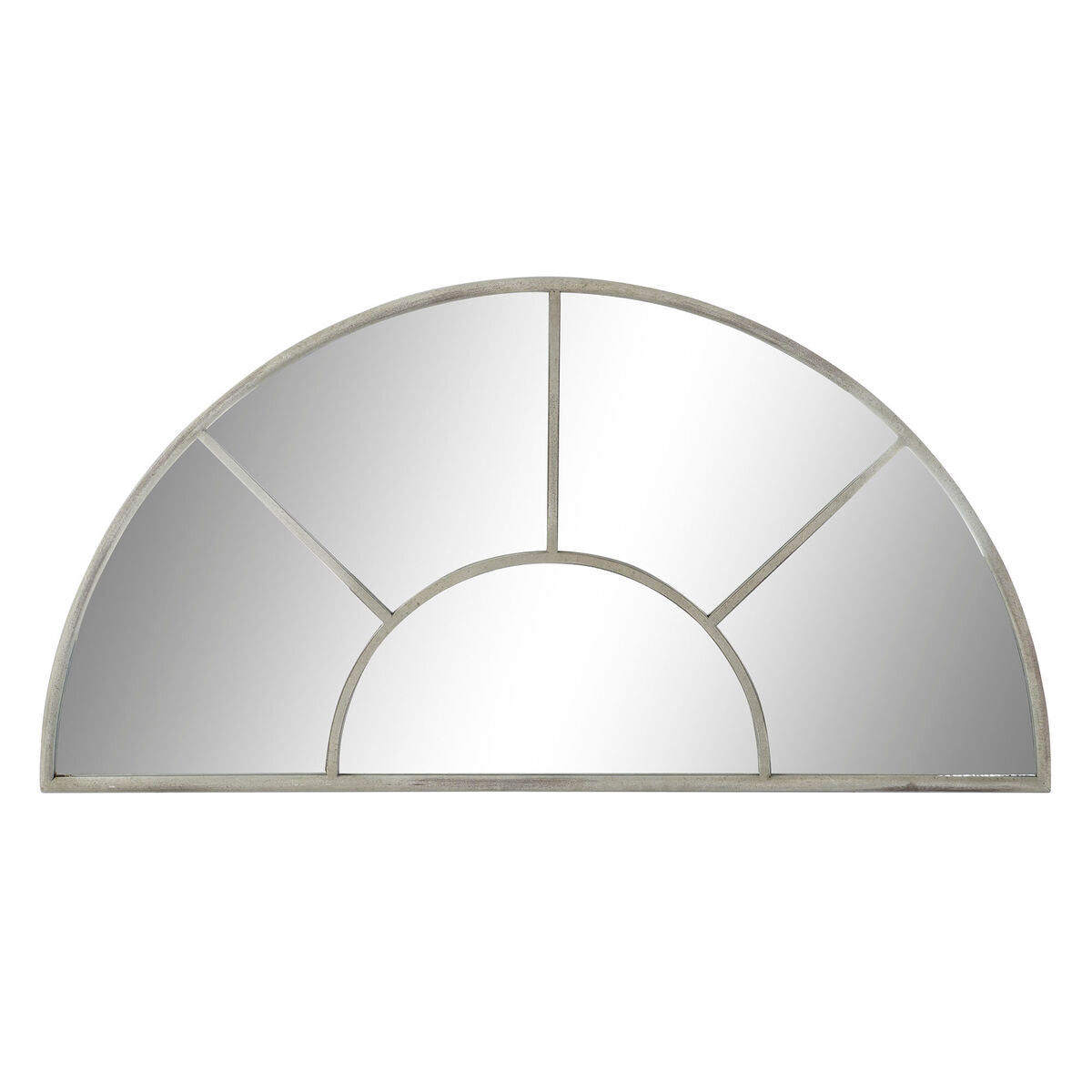 Miroir mural DKD Home Decor Blanc Gris Vintage Fenêtre 122 x 2,5 x 62 cm