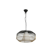 Suspension DKD Home Decor 42 x 42 x 23 cm Noir Doré Fer 50 W
