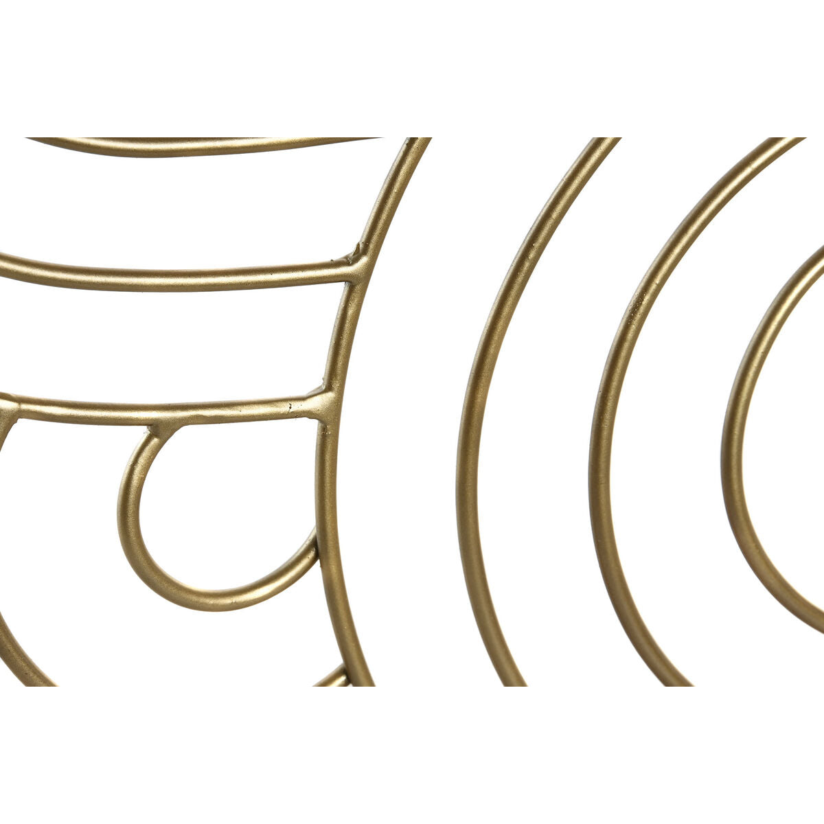 Décoration murale DKD Home Decor Doré Argenté Abstrait Oriental 61 x 1 x 61 cm (2 Unités)