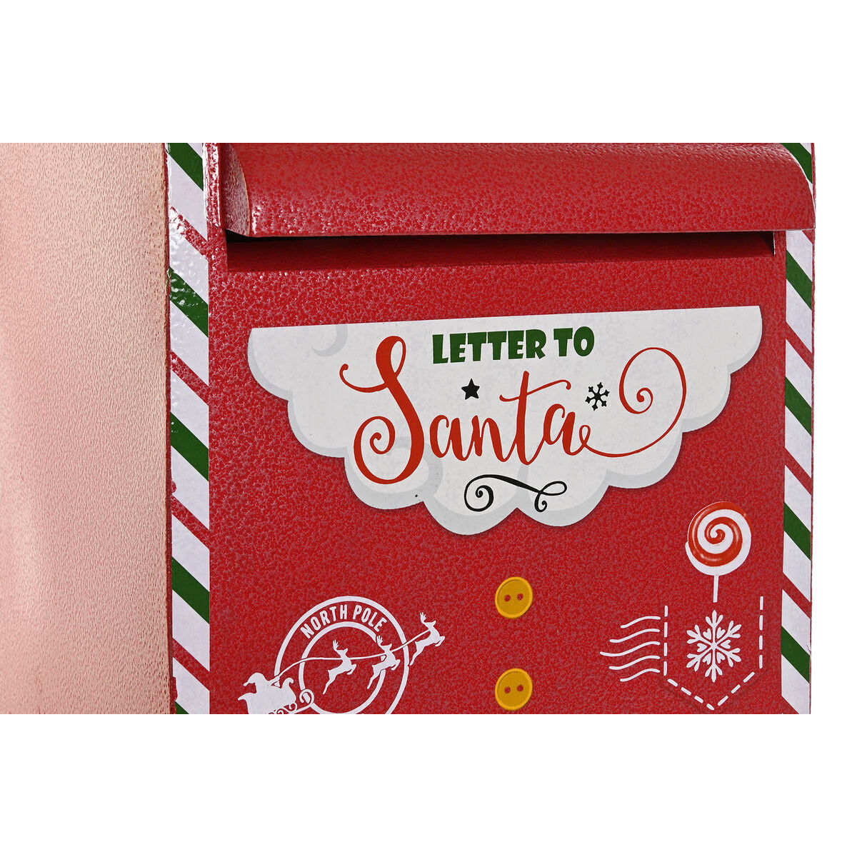 Décorations de Noël DKD Home Decor Jaune Blanc Noir Rouge Boîte aux lettres 28,5 x 26,5 x 52 cm