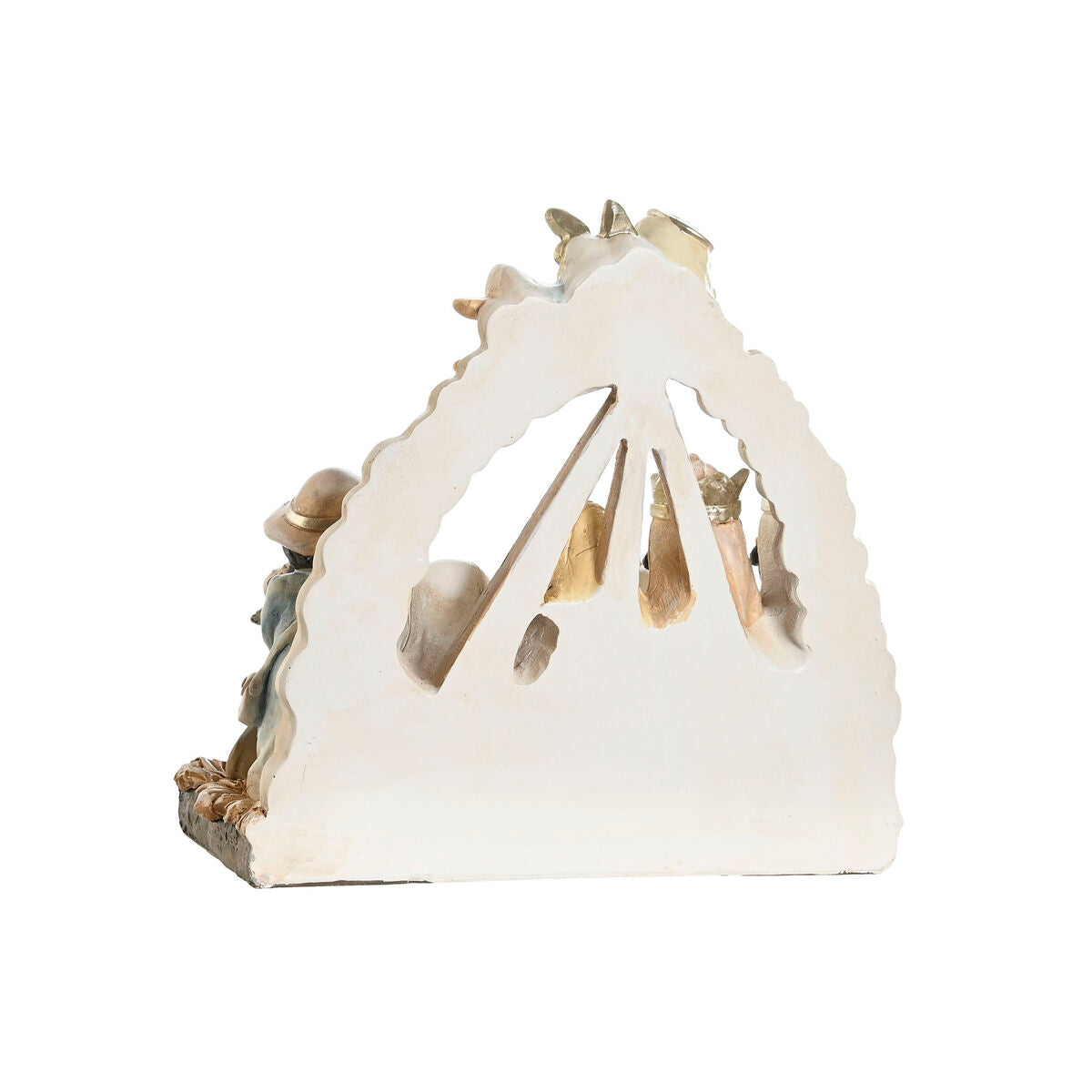 Crèche de Noël DKD Home Decor Bleu Blanc Marron Résine 23,5 x 8 x 20,5 cm (2 Unités)