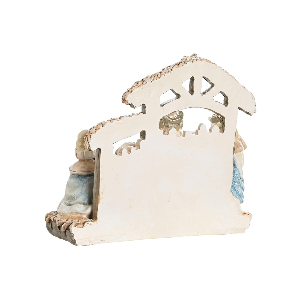 Crèche de Noël DKD Home Decor Bleu Blanc Marron Résine 20 x 7 x 17,5 cm (2 Unités)