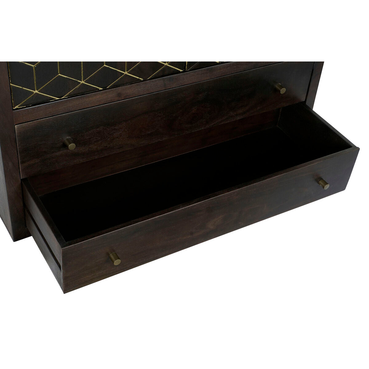 Armoire DKD Home Decor 100 x 40 x 175 cm Noir Métal Acacia