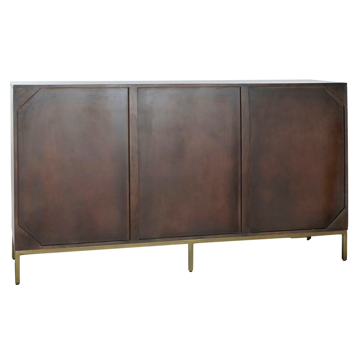 Buffet DKD Home Decor Noir Doré Brun foncé Métal Acacia 160 x 40 x 90 cm