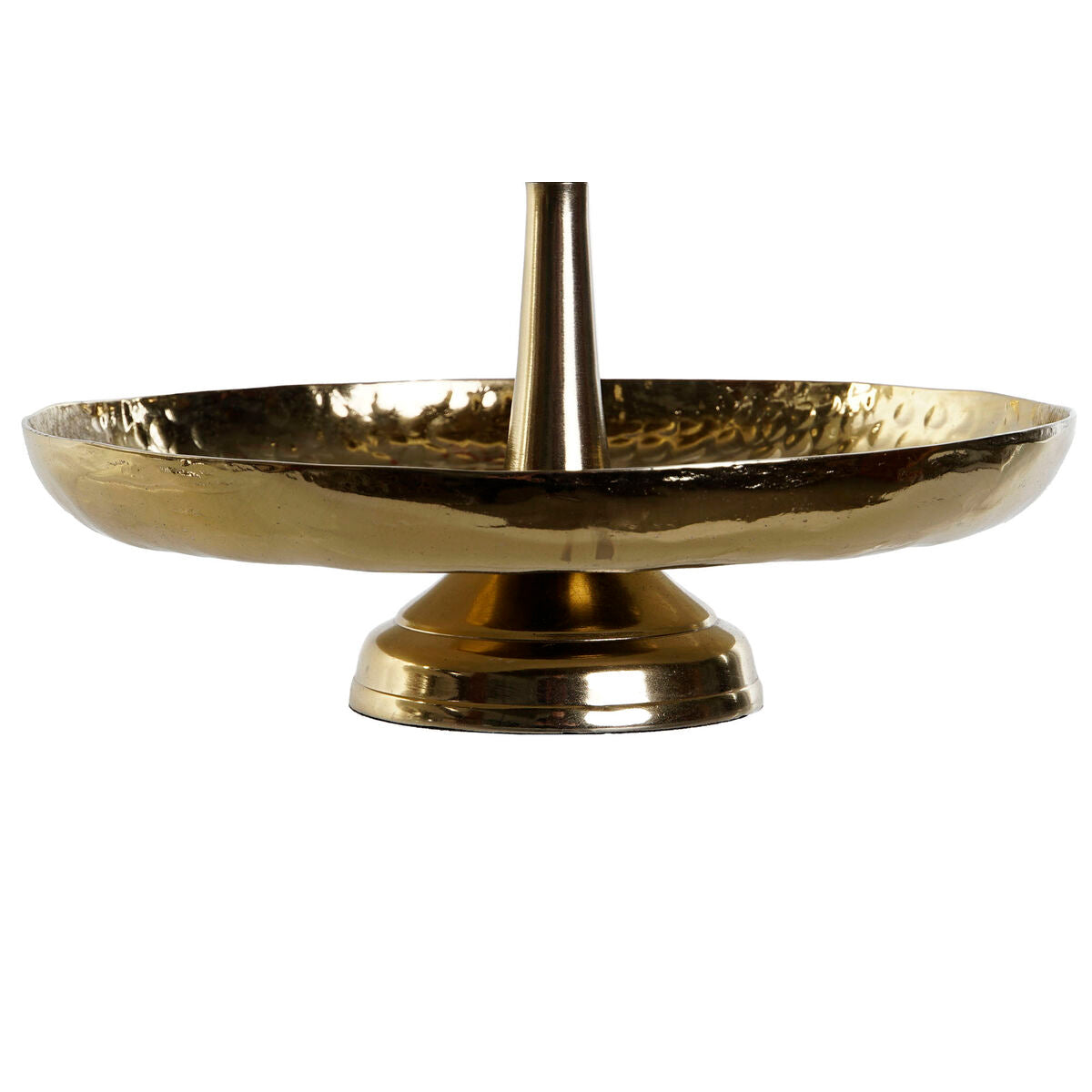 Coupe à fruits DKD Home Decor Doré Argenté Aluminium 22 x 22 x 31 cm (2 Unités)