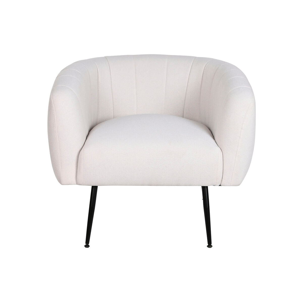 Fauteuil DKD Home Decor Noir Beige Doré Mousse Bois Métal 81 x 75 x 73 cm