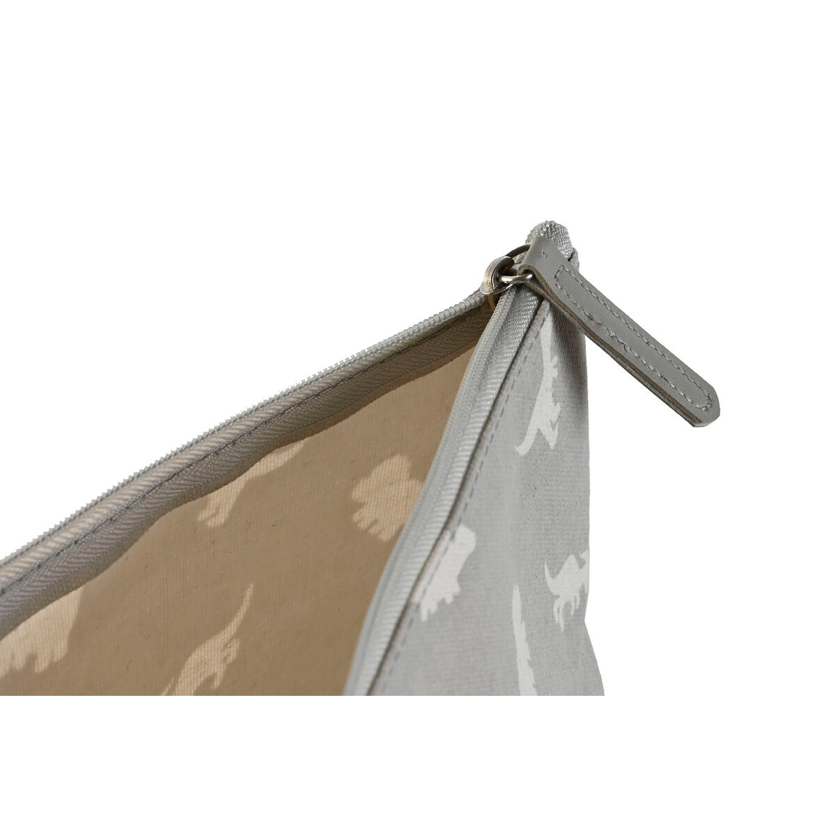 Nécessaire de Voyage DKD Home Decor Blanc Gris Coton 33 x 8 x 21 cm (2 Unités)