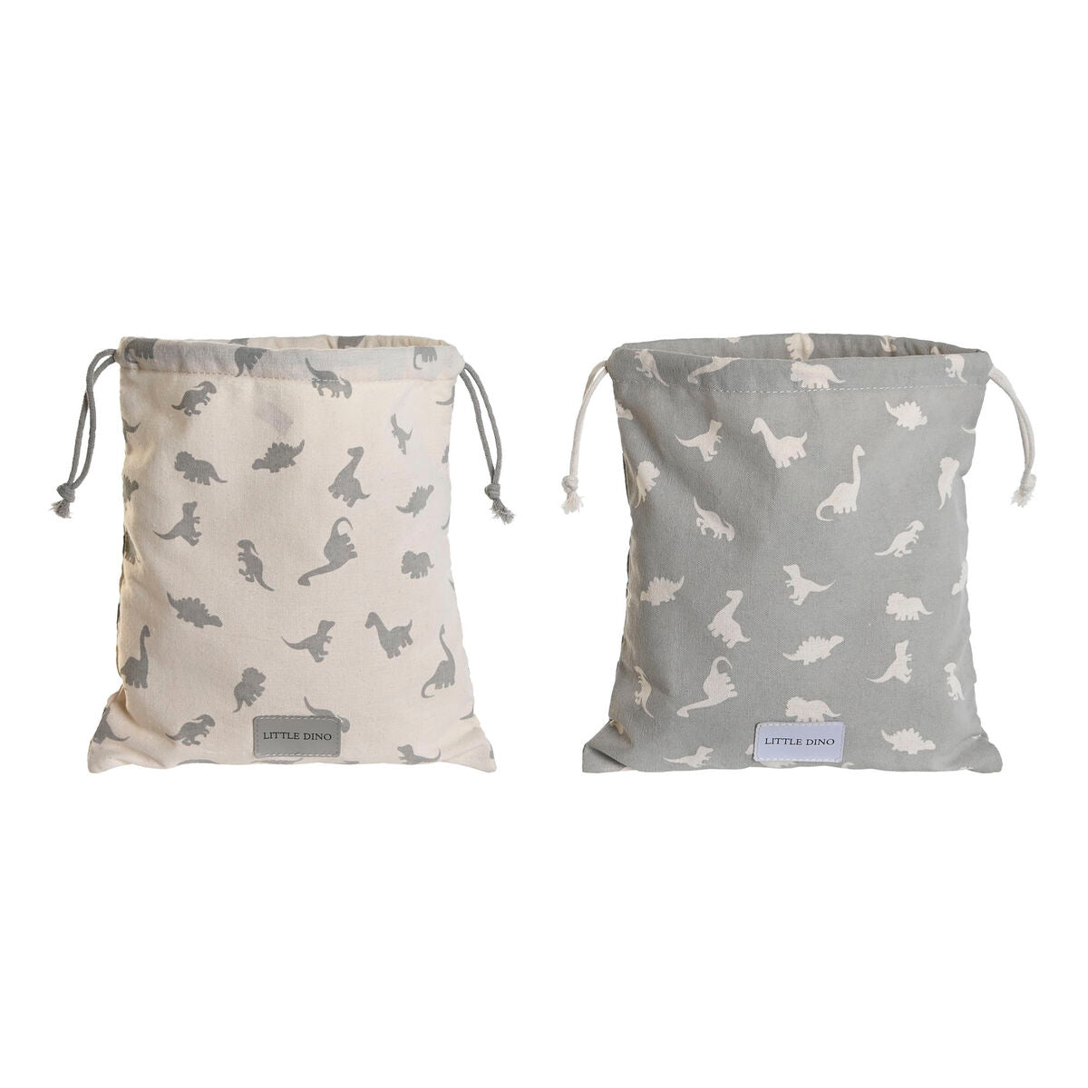 Sac à dos enfant DKD Home Decor Blanc Gris 24 x 2 x 26 cm (2 Unités)