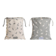Sac à dos enfant DKD Home Decor Blanc Gris 24 x 2 x 26 cm (2 Unités)