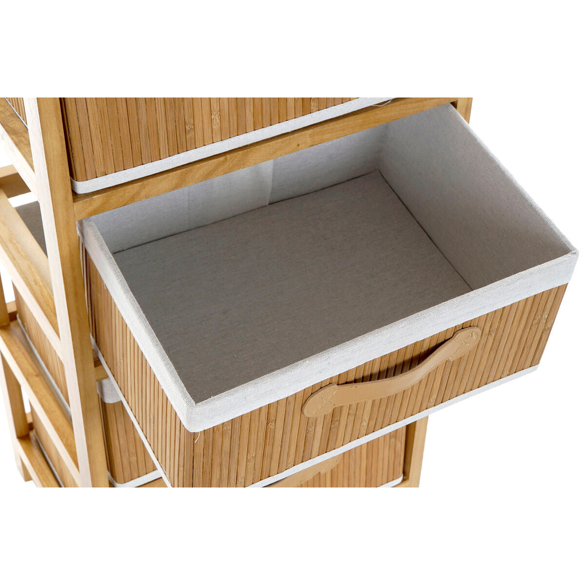 Caisson à Tiroirs DKD Home Decor Naturel Bambou Bois de paulownia 42 x 32 x 98 cm