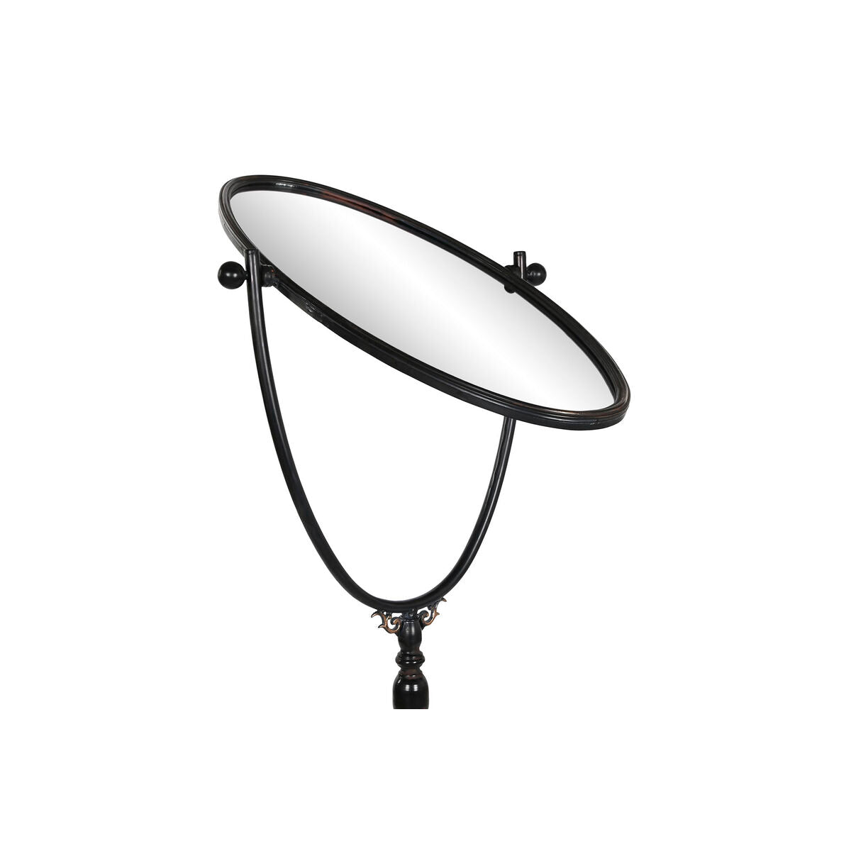 Miroir sur pied DKD Home Decor Noir Métal Verre 61 x 62 x 174 cm