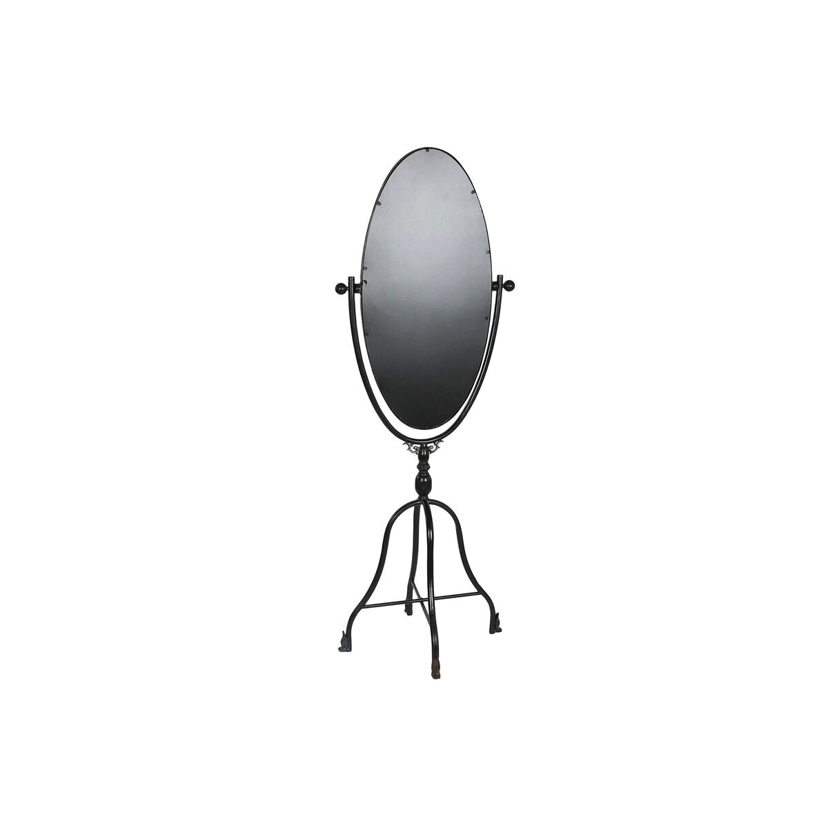 Miroir sur pied DKD Home Decor Noir Métal Verre 61 x 62 x 174 cm