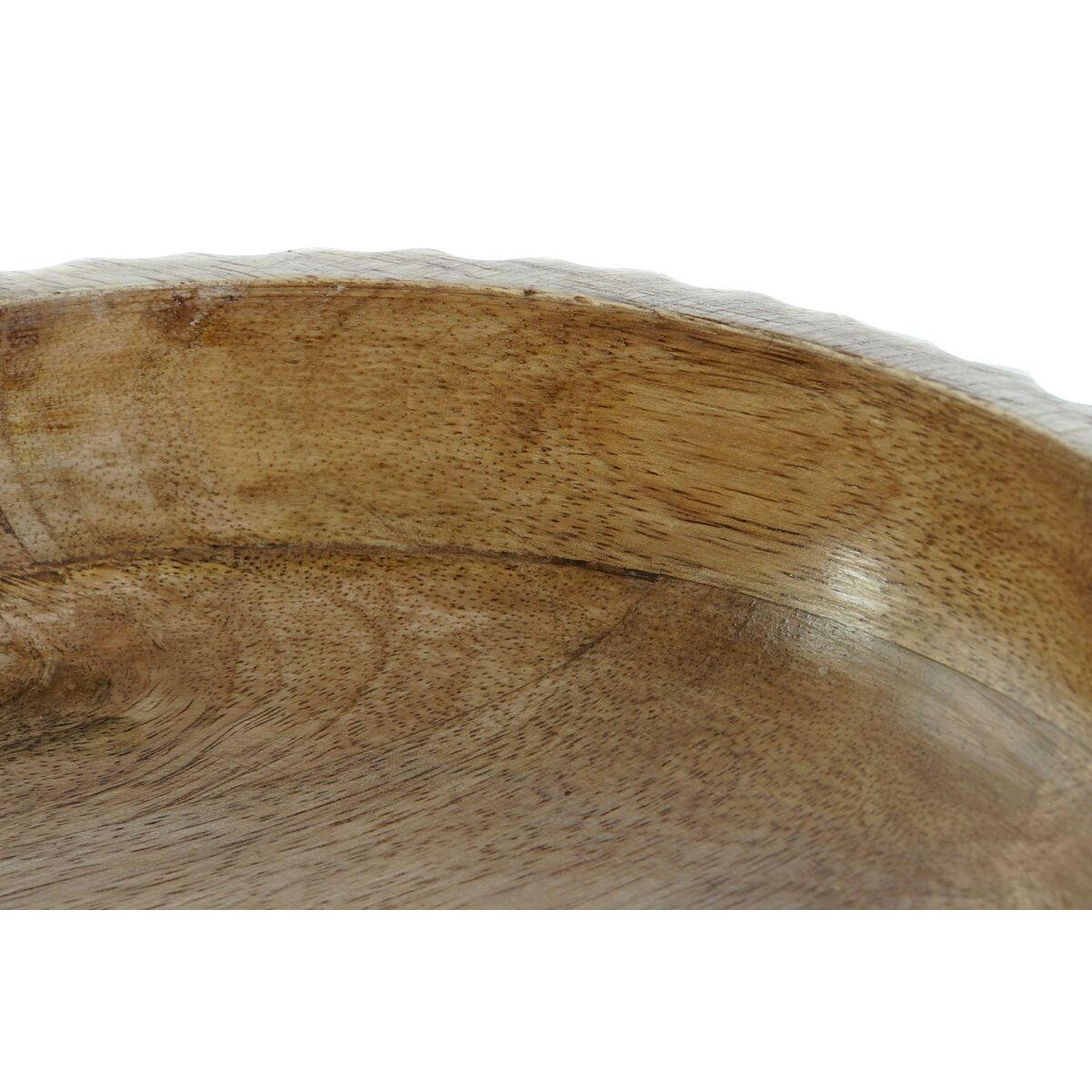 Centre de Table DKD Home Decor Blanc Brun foncé Bois de manguier 25 x 25 x 9 cm