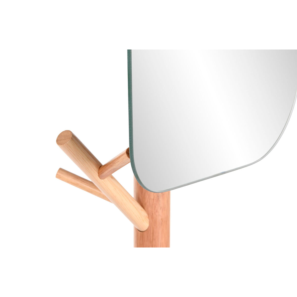 porte-manteaux Home ESPRIT Noir Naturel Bois Métal Scandi 33 x 33 x 185 cm