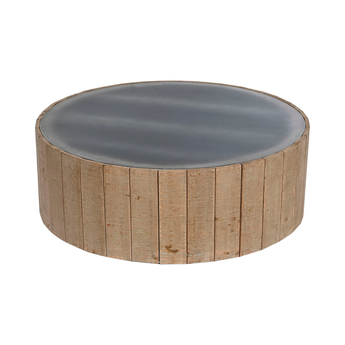 Table Basse Home ESPRIT Sapin Bois MDF 90 x 90 x 30 cm