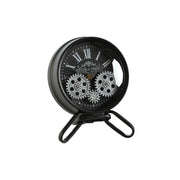 Horloge de table Home ESPRIT Noir Argenté