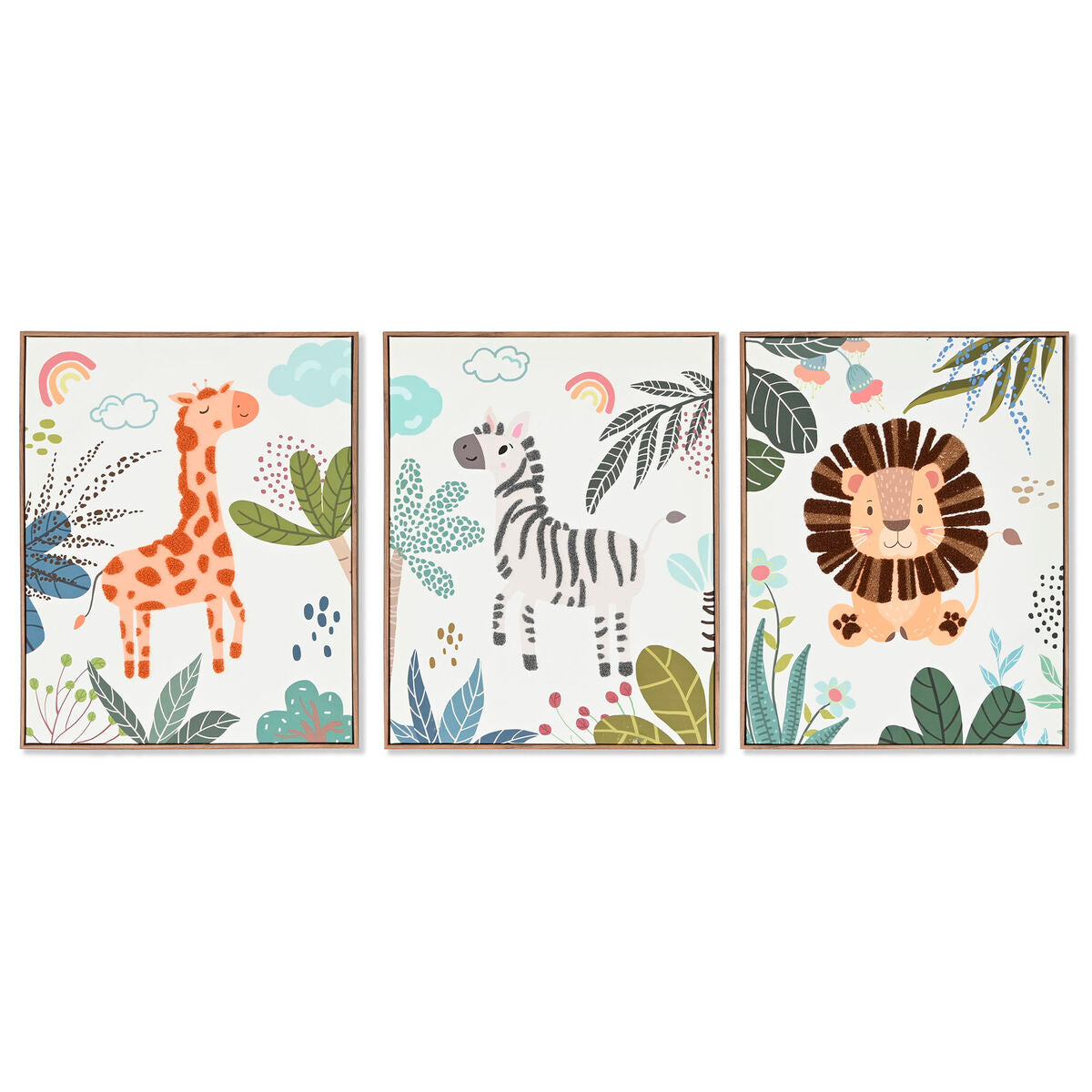 Toile Home ESPRIT polystyrène Toile 40 x 3 x 50 cm