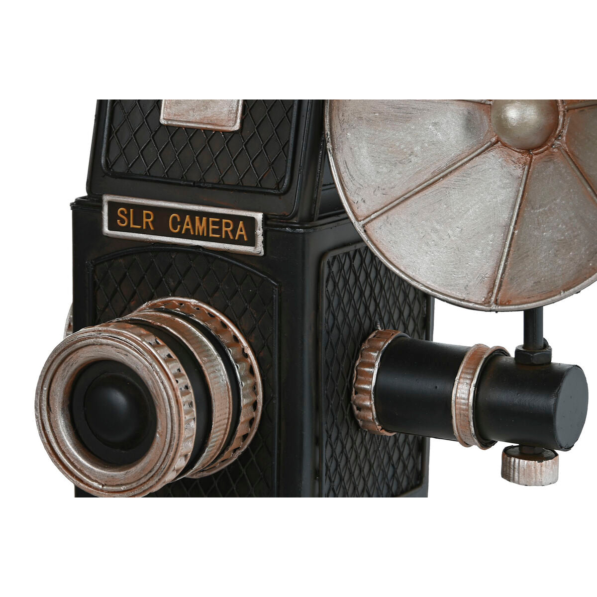 Figurine Décorative Home ESPRIT Noir Argenté Caméra/Appareil Photo Vintage 26 x 16 x 24 cm