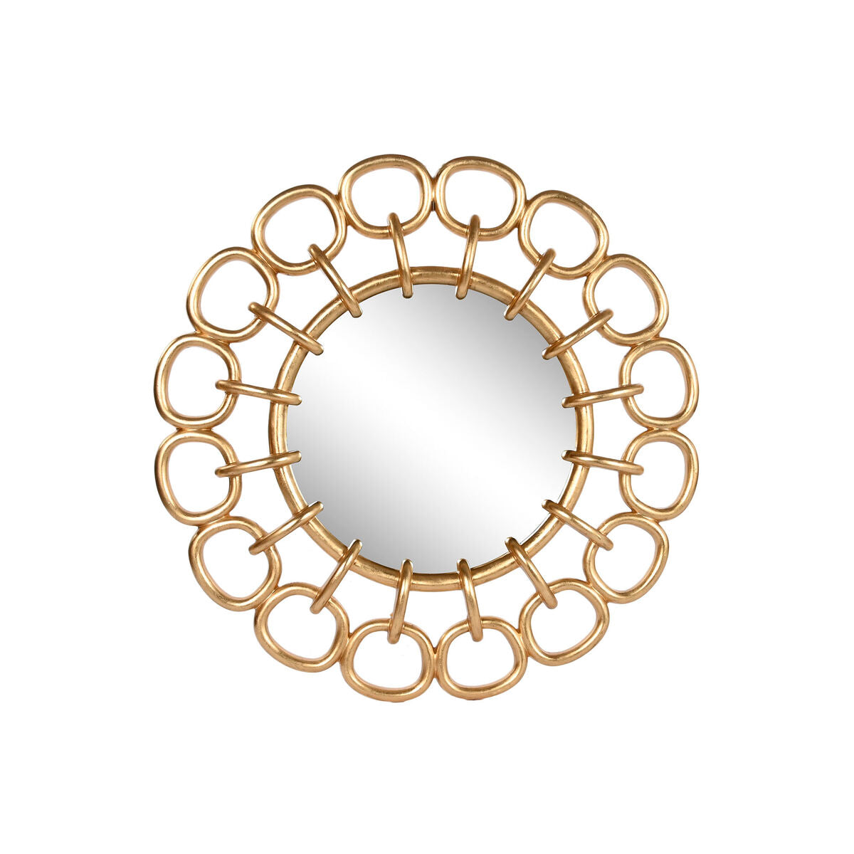 Miroir mural Home ESPRIT Doré 95 x 5 x 95 cm